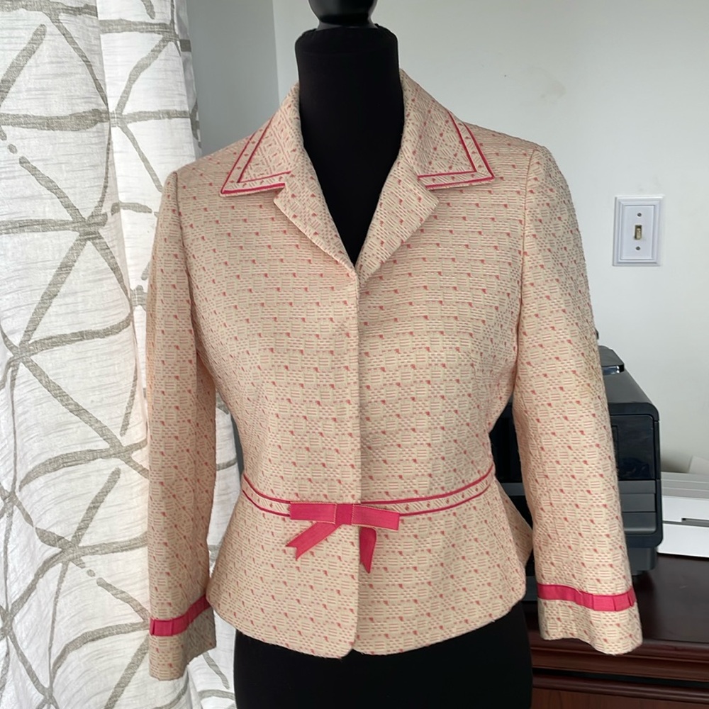 Nipon Boutique Petite pink jack coat size 4P